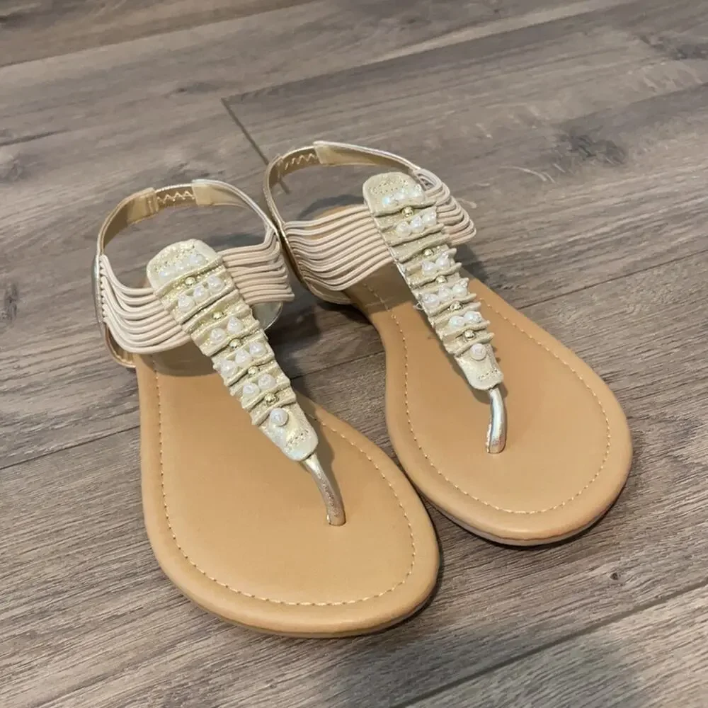 New Soda Sandals with Bead Detailing